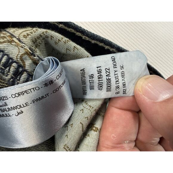 Ariat Jeans Mens 36x30 Blue M2 Traditional Relaxed Boot Cut Denim Rodeo Work - Picture 9 of 11